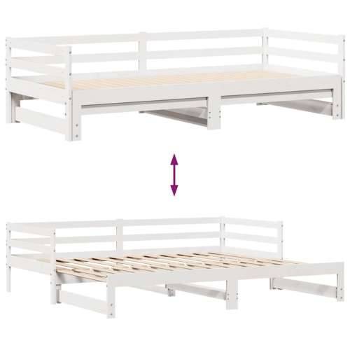 Dnevni krevet na razvlačenje s ladicama bez madraca 90 x 190 cm Cijena