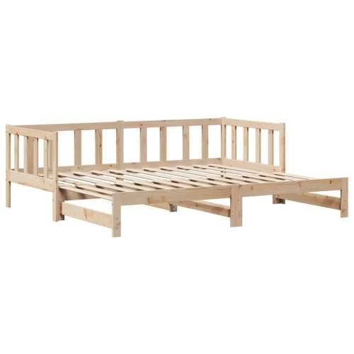 Dnevni krevet na razvlačenje s ladicama bez madraca 90 x 190 cm - natrual 90 x 190 cm Cijena