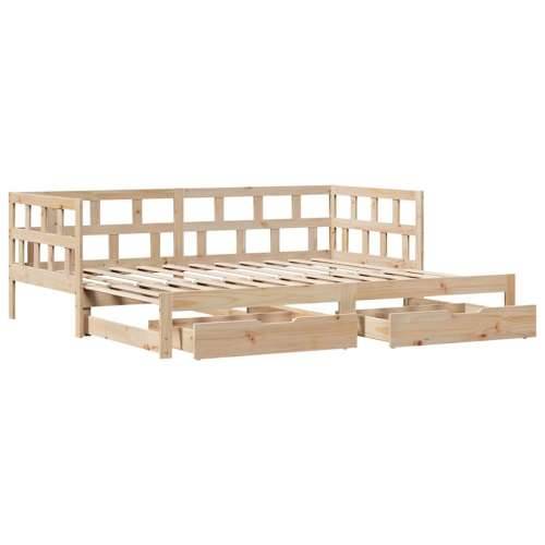 Dnevni krevet na razvlačenje s ladicama bez madraca 90x200 cm Cijena