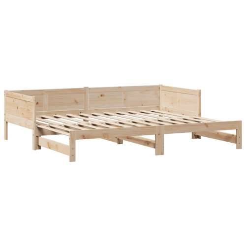 Dnevni krevet na razvlačenje s ladicama bez madraca 80x200 cm - Prirodna 80 x 200 cm Cijena