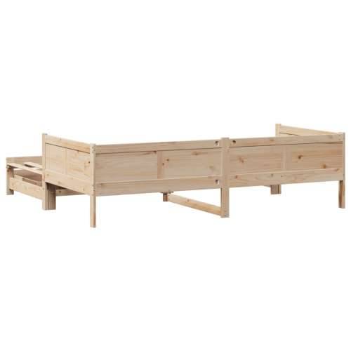 Dnevni krevet na razvlačenje s ladicama bez madraca 80x200 cm - Prirodna 80 x 200 cm Cijena