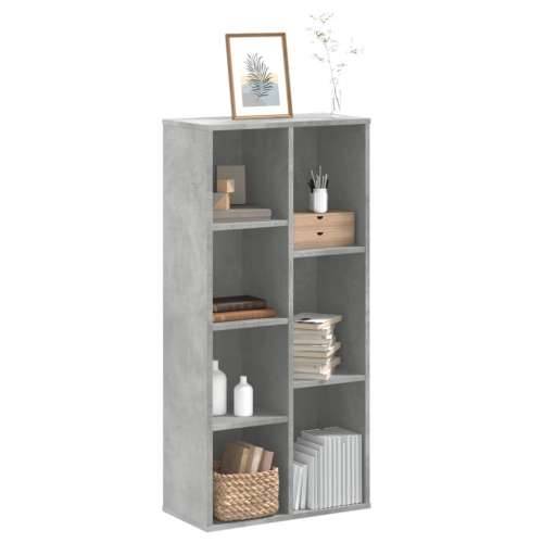 Regal za knjige siva boja betona 50x25x105 cm konstruirano drvo - Beton siva 1 Cijena