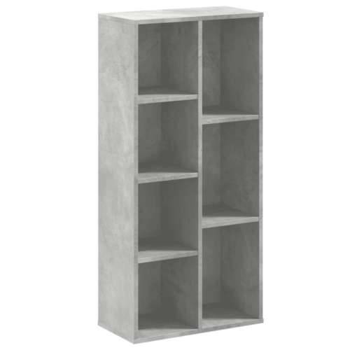 Regal za knjige siva boja betona 50x25x105 cm konstruirano drvo - Beton siva 1 Cijena