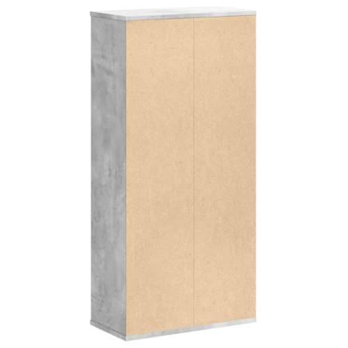 Regal za knjige siva boja betona 50x25x105 cm konstruirano drvo - Beton siva 1 Cijena