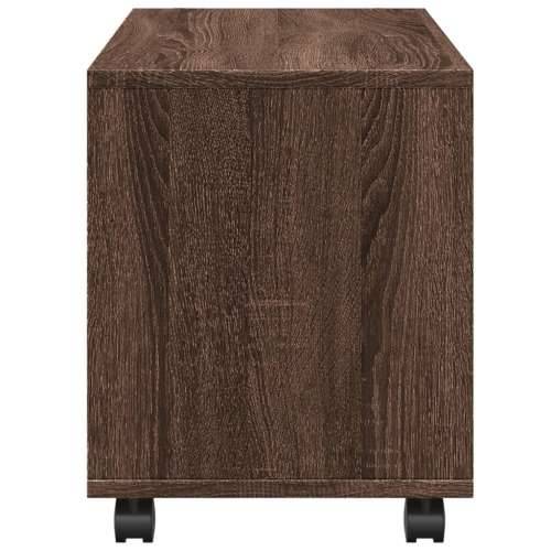 Pokretni ormarić boja hrasta 72x33x42,5 cm konstruirano drvo - Smeđi hrast 1 72 cm Cijena