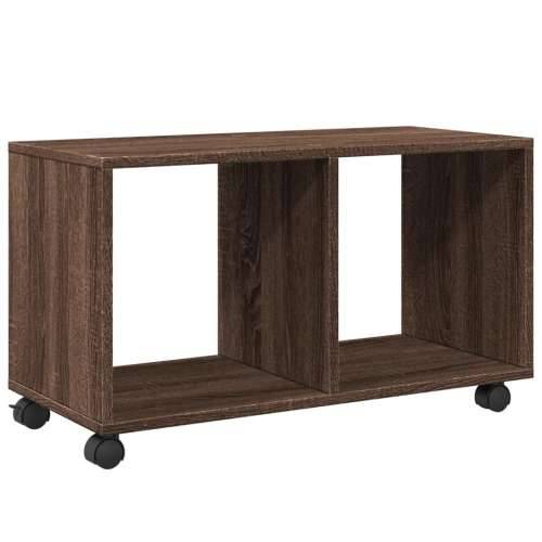 Pokretni ormarić boja hrasta 72x33x42,5 cm konstruirano drvo - Smeđi hrast 1 72 cm Cijena