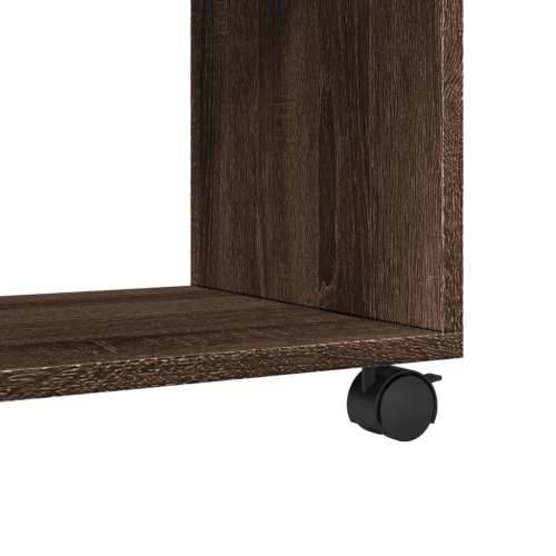Pokretni ormarić boja hrasta 72x33x42,5 cm konstruirano drvo - Smeđi hrast 1 72 cm Cijena