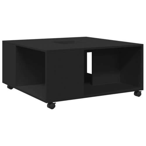 Stolić za kavu crni 80 x 80 x 40 cm od konstruiranog drva - Crna 1 Cijena