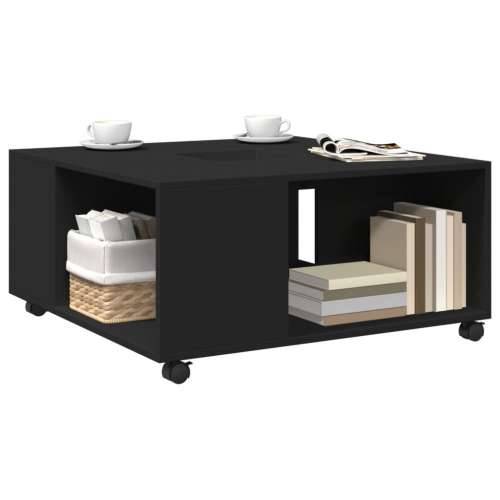 Stolić za kavu crni 80 x 80 x 40 cm od konstruiranog drva - Crna 1 Cijena