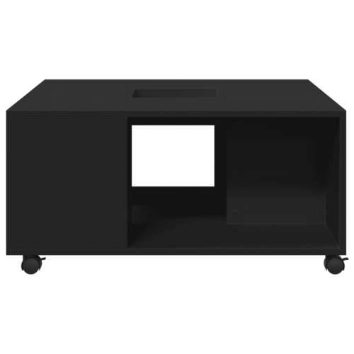 Stolić za kavu crni 80 x 80 x 40 cm od konstruiranog drva - Crna 1 Cijena