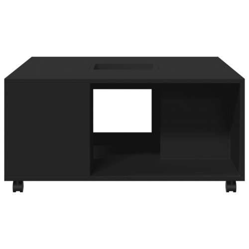 Stolić za kavu crni 80 x 80 x 40 cm od konstruiranog drva - Crna 1 Cijena