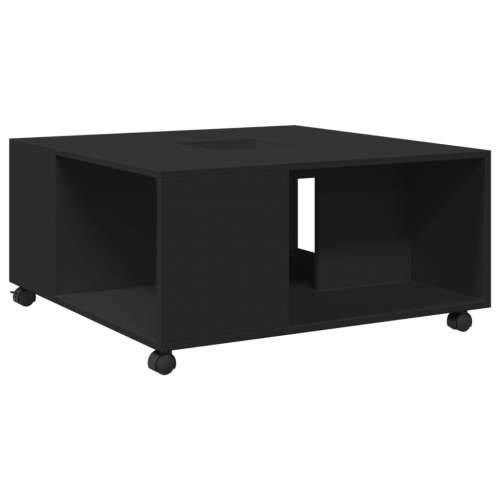 Stolić za kavu crni 80 x 80 x 40 cm od konstruiranog drva - Crna 1 Cijena