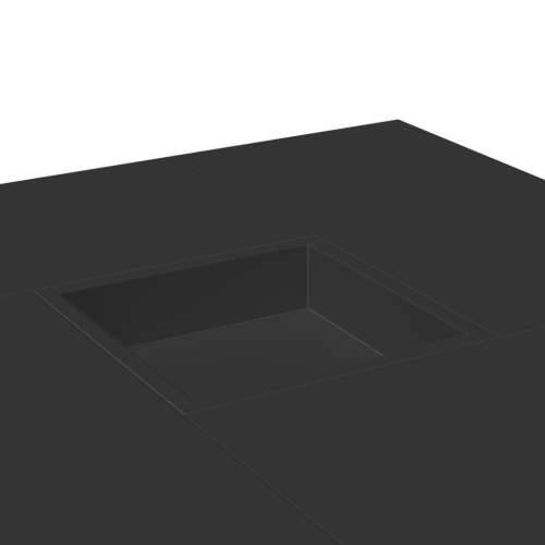 Stolić za kavu crni 80 x 80 x 40 cm od konstruiranog drva - Crna 1 Cijena