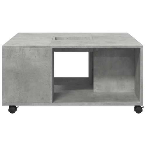 Stolić za kavu siva boja betona 80x80x40 cm konstruirano drvo - Beton siva 1 Cijena