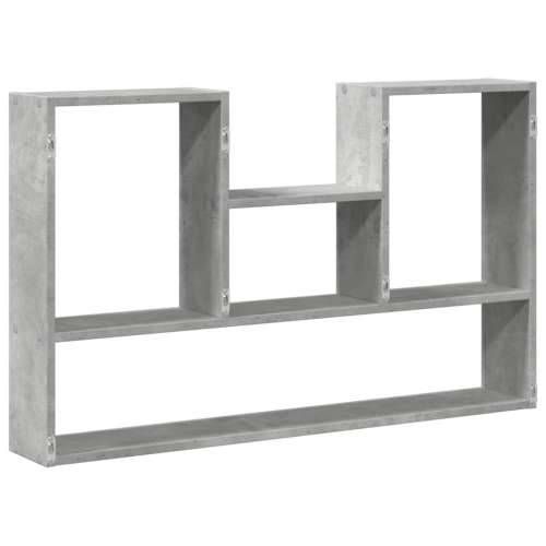 Zidna polica siva boja betona 99x15x60 cm konstruirano drvo - Beton siva 1 Cijena