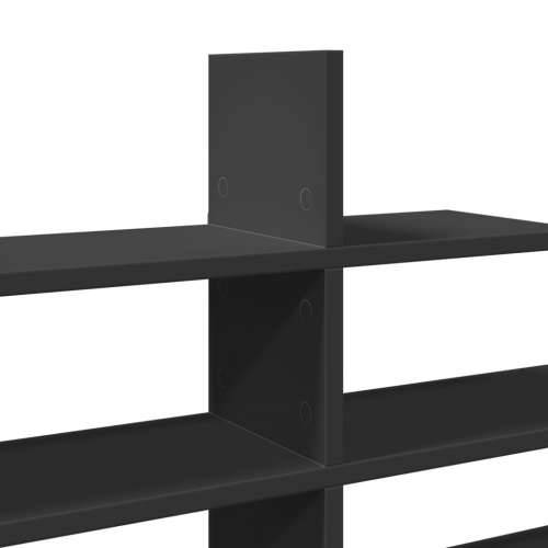 Zidna polica crna 124,5x18x60,5 cm od konstruiranog drva - Crna 1 Cijena