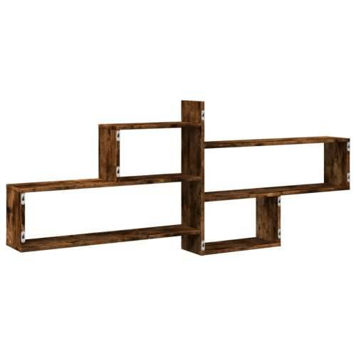Zidna polica boja hrasta 167,5 x 18 x 68 cm konstruirano drvo - Dimljeni hrast 1 Cijena