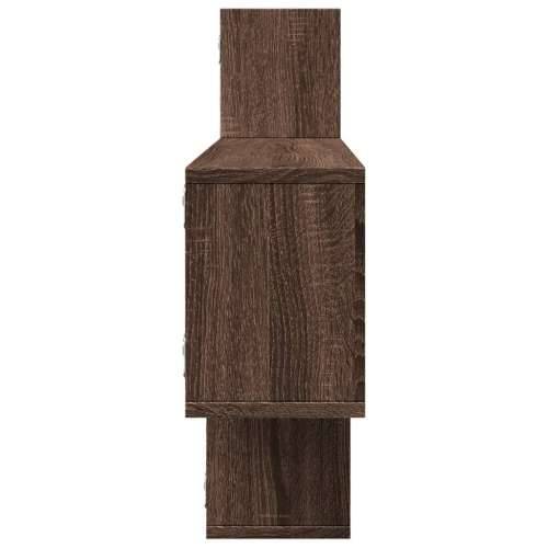 Zidna polica boja smeđeg hrasta 167,5x18x68cm konstruirano drva Smeđi hrast 1 Cijena