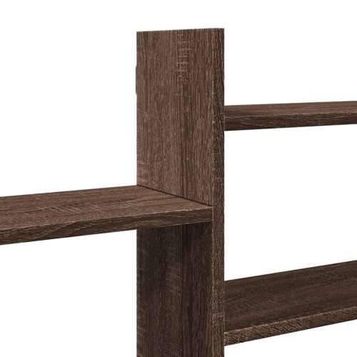 Zidna polica boja smeđeg hrasta 167,5x18x68cm konstruirano drva Smeđi hrast 1 Cijena