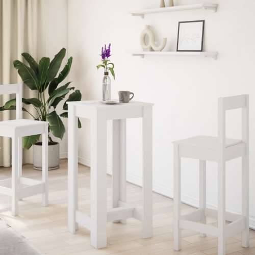 Barski stol bijeli 51 x 50 x 103,5 cm od konstruiranog drva - Bijela 1 51 cm Cijena