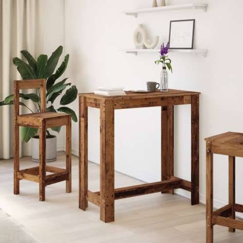 Barski stol boja starog drva 102x50x103,5 cm konstruirano drvo - Staro drvo 1 102 cm Cijena