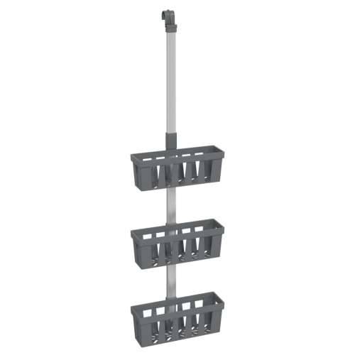 Polica za vješanje za tuš 30 x 15 x (67 - 105) cm aluminijska Cijena