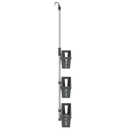 Polica za vješanje za tuš 30 x 15 x (67 - 105) cm aluminijska Cijena