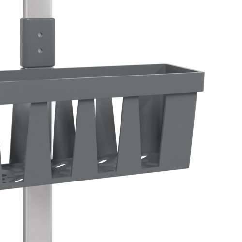 Polica za vješanje za tuš 30 x 15 x (67 - 105) cm aluminijska Cijena