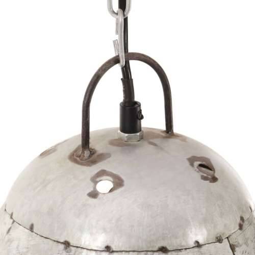 Industrijska viseća svjetiljka 25 W srebrna okrugla 32 cm E27 - Srebrno Ø 32 cm 1 Cijena