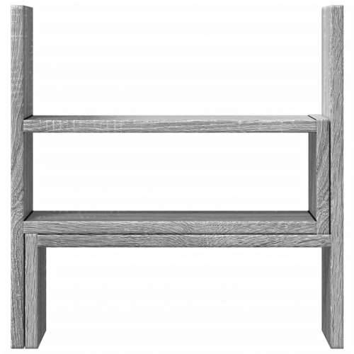 Organizator za stol podesivi boja hrasta 40 x 17 x 41 cm drveni - Sivi hrast sonoma Cijena