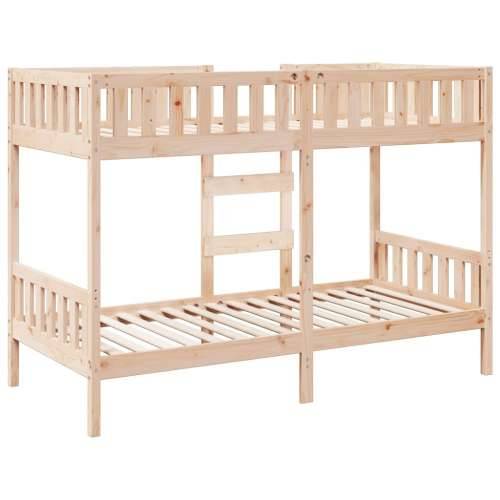 Krevet na kat 80 x 200 cm od masivne borovine - Prirodna 80 x 200 cm Cijena