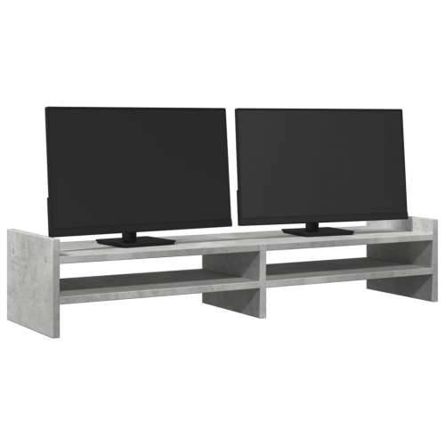 Stalak za monitor boja betona 100x27x20 cm konstruirano drvo Beton siva 100 x 27 x 20 cm Cijena