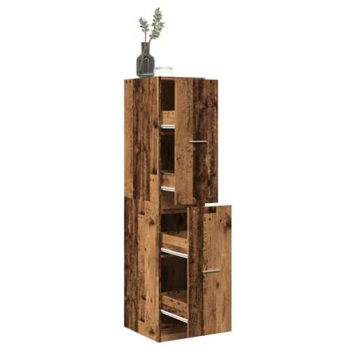 Ormarić za lijekove boja starog drvo 30x41x144,5 cm drveni - Staro drvo 30 x 41 x 144.5 cm 1 Cijena