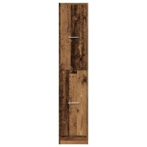 Ormarić za lijekove boja starog drvo 30x41x144,5 cm drveni - Staro drvo 30 x 41 x 144.5 cm 1 Cijena