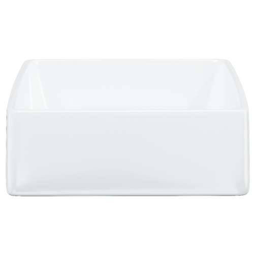 Lavabo - Umivaonik bijeli 37 x 37 x 13 cm keramički četvrtasti Cijena