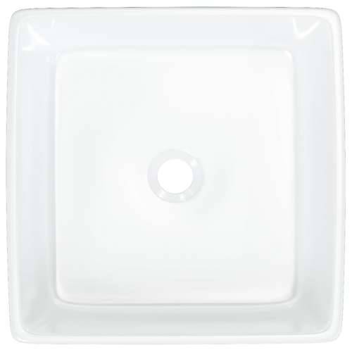 Lavabo - Umivaonik bijeli 37 x 37 x 13 cm keramički četvrtasti Cijena
