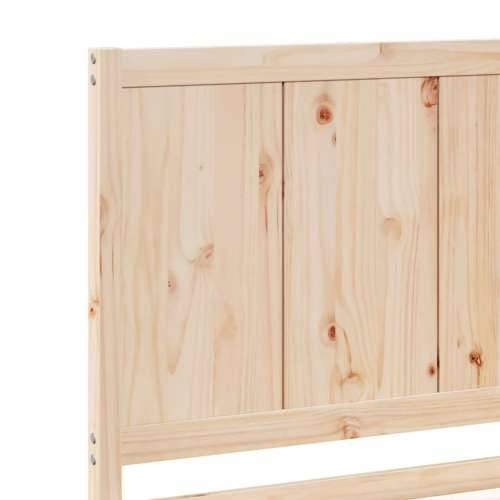 Dugi okvir kreveta bez madraca 160 x 210 cm masivno drvo - Prirodna 160 x 210 cm Cijena