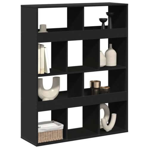 Paravan - Sobna pregrada crna 100 x 33 x 125,5 cm konstruirano drvo - Crna 1 125.5 cm Cijena