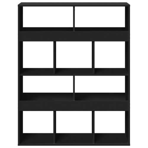 Paravan - Sobna pregrada crna 100 x 33 x 125,5 cm konstruirano drvo - Crna 1 125.5 cm Cijena