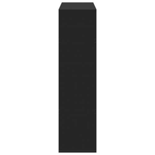 Paravan - Sobna pregrada crna 100 x 33 x 125,5 cm konstruirano drvo - Crna 1 125.5 cm Cijena