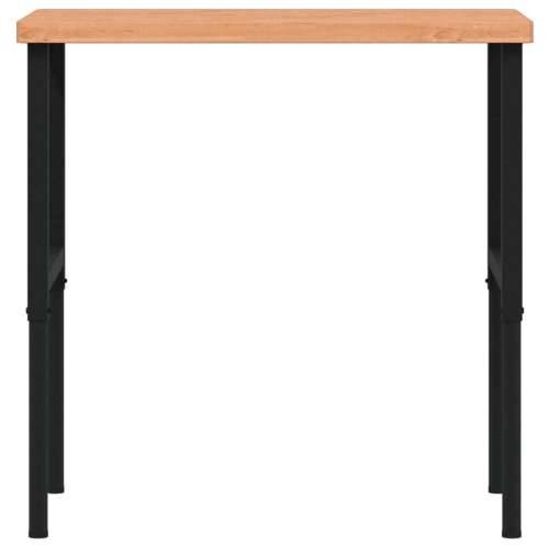 Radni stol 100x60x(73-99,5) cm od masivne bukovine pravokutni - tamno smeđa i crna 100 x 60 x (73-99.5) cm 1 Cijena