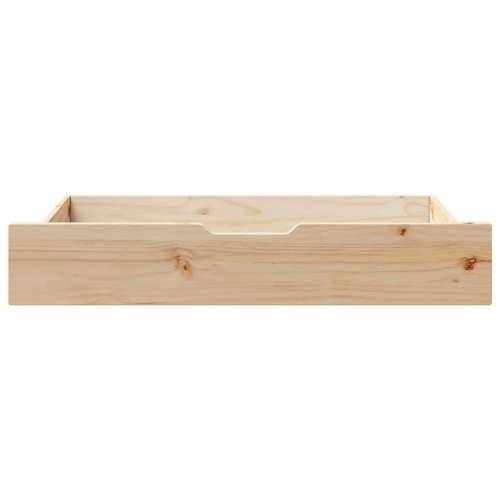 Ladice ispod kreveta s kotačima 2 kom 95x55x17 cm od borovine - Prirodna 95 x 55 x 16 cm 1 Cijena