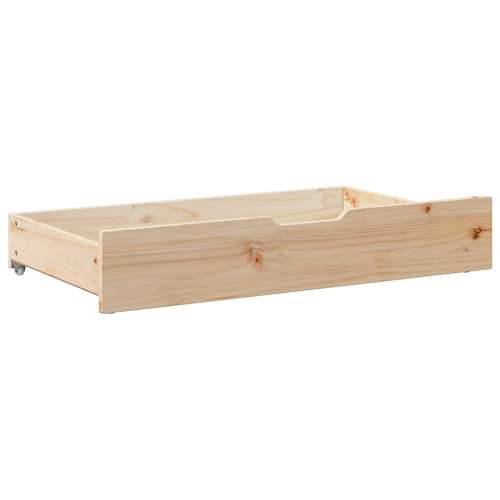 Ladice ispod kreveta s kotačima 2 kom 95x55x17 cm od borovine - Prirodna 95 x 55 x 16 cm 1 Cijena