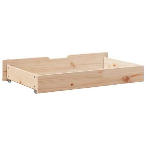 Ladice ispod kreveta s kotačima 2 kom 95x55x17 cm od borovine - Prirodna 95 x 55 x 16 cm 1 Cijena