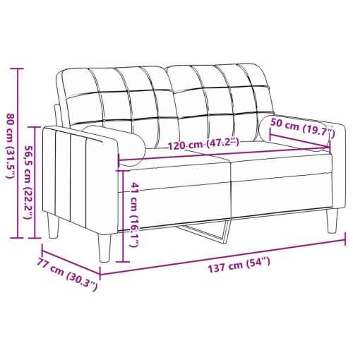 Dvosjed s ukrasnim jastucima svjetlosivi 120 cm baršunasti - Svjetlosiva 120 cm Cijena