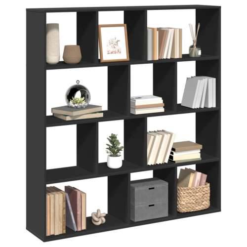 Ormarić za knjige crni 132x29x141,5 cm konstruirano drvo - Crna 1 141.5 cm 132 cm Cijena