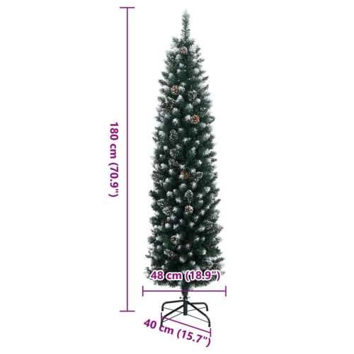 Umjetno tanko božićno drvce s 300 LED žarulja 180 cm - 180 cm 1 s LED svjetlima Cijena