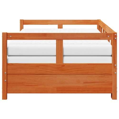 Dnevni krevet na razvlačenje s madracima 90x200 cm od borovine - Voštano smeđa 90 x 200 cm Da Cijena