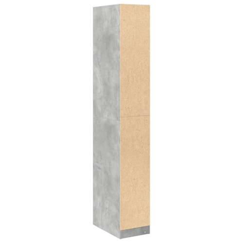 Ormar siva boja betona 30 x 50 x 200 cm od konstruiranog drva - Beton siva 30 x 50 x 200 cm 1 2 ladice Cijena