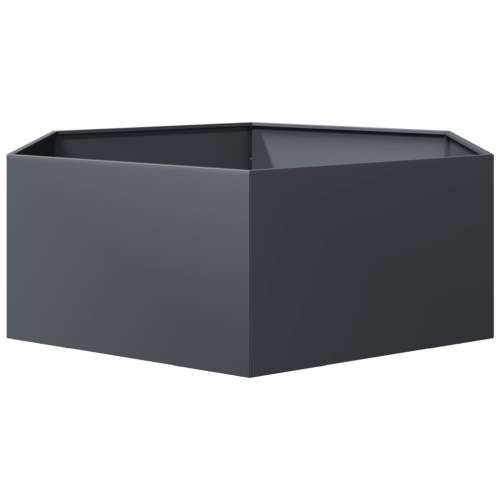 Vrtna sadilica antracit šesterokutna 138 x 120 x 45 cm čelična - Čelik/antracit 138 x 120 x 45 cm 1 Cijena